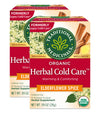 Traditional Medicinals Organic Herbal Cold Care Elderflower Spice Herbal Tea, Warm & Comforting Seasonal Wellness, (Pack of 2) - 32 Tea Bags Total