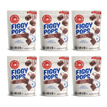 Made In Nature Organic Figgy Pops, Choco Crunch, 4.2 Ounce (Pack of 6) - Unbaked Fruit & Nut Energy Bites, Non-GMO, Gluten Free,