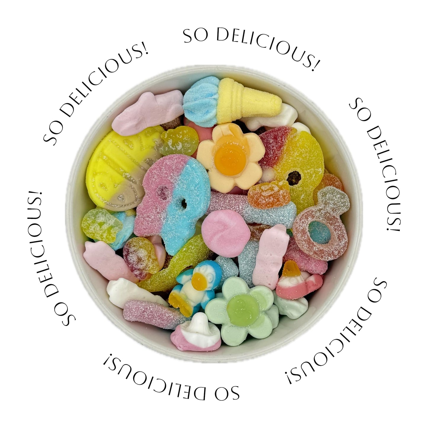 Swedish Sweet & Sour Mix - 1 Lb Assortment Bag With Fan-Favorite Candies Like Bubs Dizzy Skull, Sur Skalle, Banana, Big Sour Sku