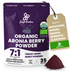 Jungle Powders Organic Aronia Berry Powder 5 Ounce Bag Freeze-Dried Chokeberry Extract from Whole Aronia Berries, Superfood for
