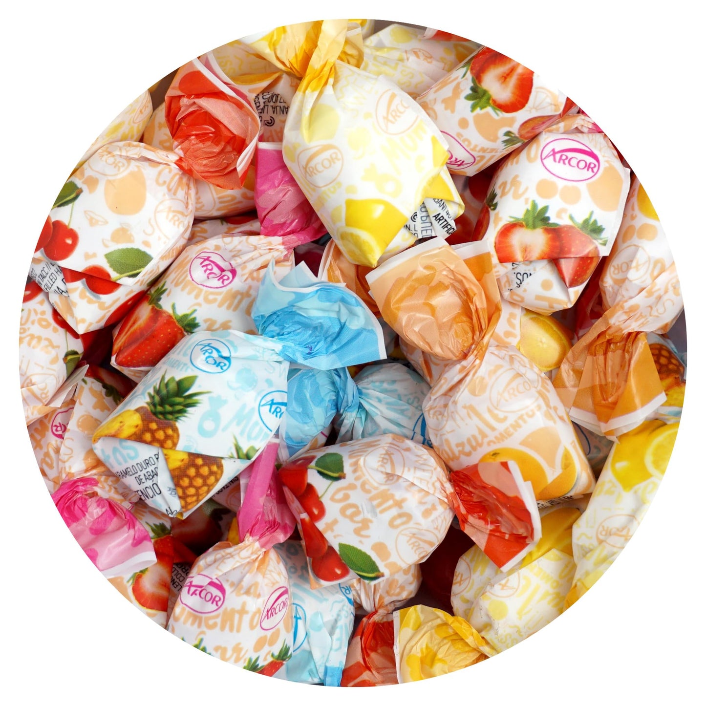 Arcor Fruit Filled Candy 2 Pound Arcor Candy (Approx. 120 pcs.) Fruit Filled Hard Candy The Hampton Popcorn & Candy Company
