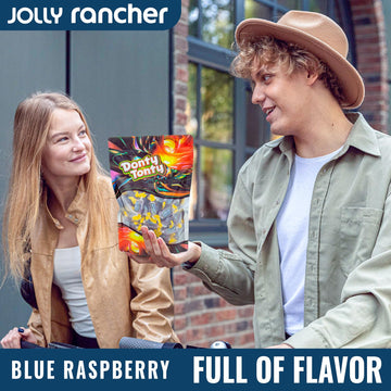 BLUE RASPBERRY JOLLY RANCHER Hard Candy Original Flavor 1 lb - Bulk Bag Individually Wrapped (74 Pieces)