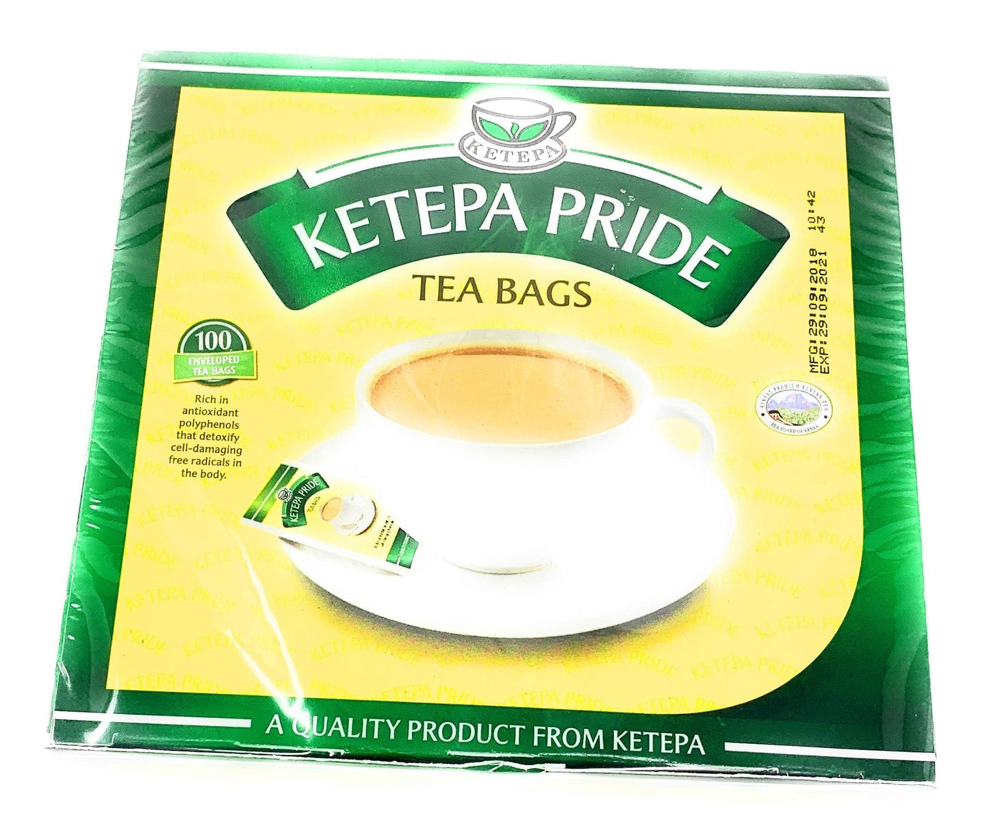 Ketepa Pride Standard Pack, 200G, 100 Tagged Teabags