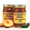 Tennessees Best Old Fashion Style Peach Jalapeno Pepper Jam | Handcrafted With Simple Ingredients | Small Batch Made- TWO 18 Oz