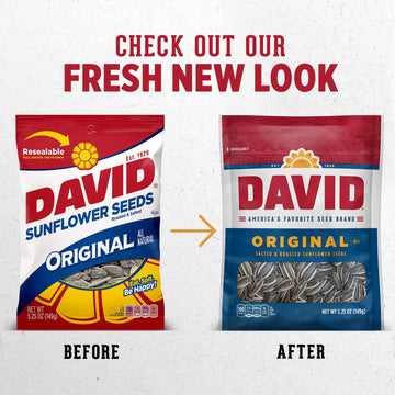 DAVID SEEDS Roasted and Salted Original Sunflower Seeds, 5.25 oz