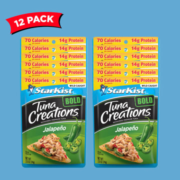 Starkist Tuna Creations Bold Jalapeño - 2.6 Oz Pouch (Pack Of 12)