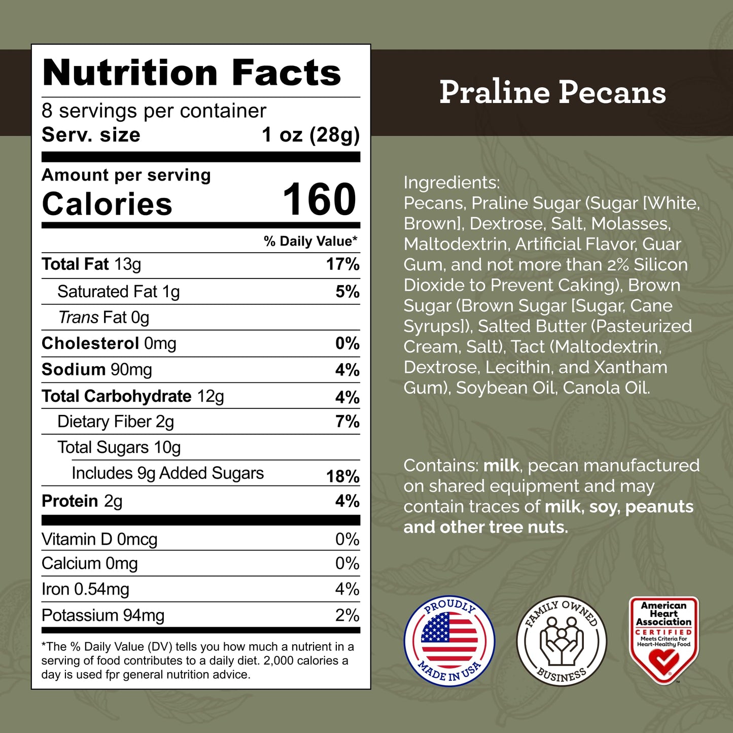 HUDSON PECAN COMPANY: Praline Roasted Georgia Pecans | Candied Gourmet Delight, Irresistible Southern Sweetness (Perfect for Sna