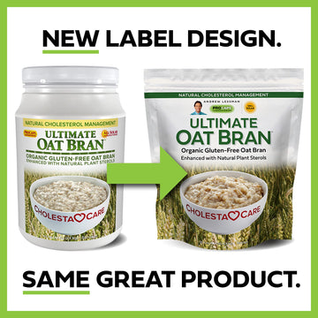 Andrew Lessman Ultimate Oat Bran 60 Servings - Premium Organic, Gluten-Free Oat Bran, Heart-Healthy Fiber And Non-Gmo Sourced Ph