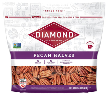 Diamond Of California Pecans Halves, 16 Oz (6 Pack)