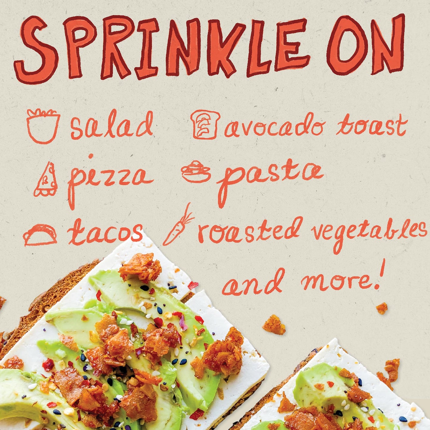 Madly Hadley Plant-Based Bacon Bits -Organic, Healthy Vegan Snack, Crunchy Topper, Keto-Friendly, Gluten-Free Topping For Salads