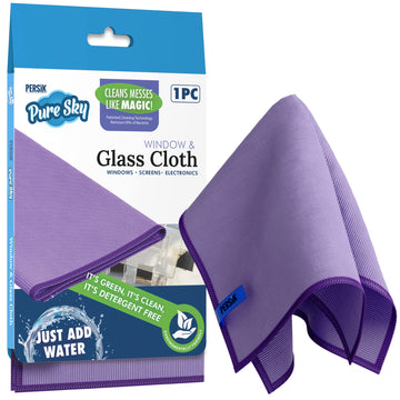 Pure-Sky Ultra-Microfiber Cleaning Cloth - Just Add Water No Detergents Needed - Includes Window And Glass Cleaning Towel Streak