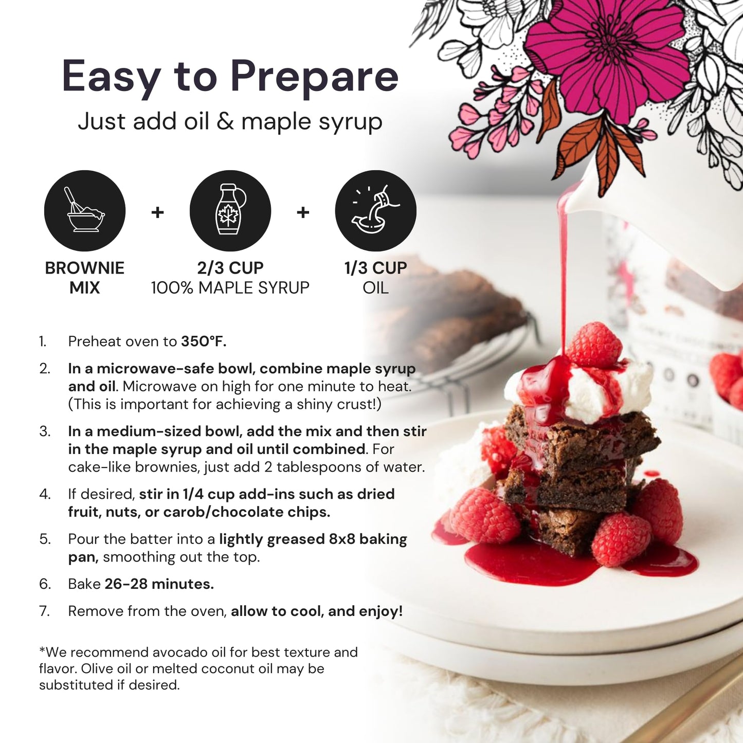 eat G.A.N.G.S.T.E.R. Chewy Choconot Brownie Mix - Allergy-Friendly, Grain-Free, 8.1 Ounce, No Dairy, Nuts, Gluten