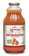 Lakewood Organic PURE Pink Grapefruit Juice, 32-Ounce Bottles (Pack of 6)