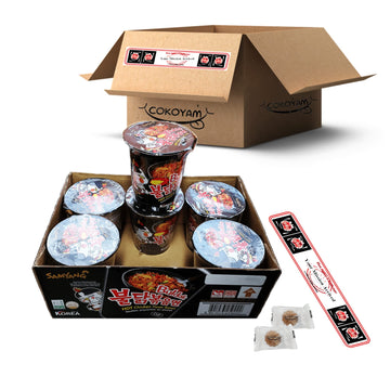 Samyang Ramen Korean Hot Chicken Ramen Cup Noodle Soup, 6 X 70 Grams