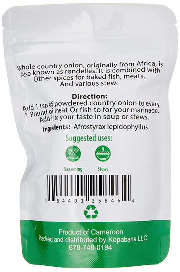 KOPABANA Country Onion Seasoning, 4 Ounces - Flavorful Spice Blend for Cooking