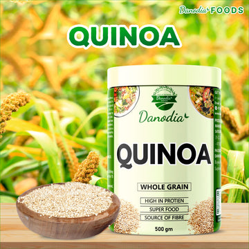 Danodia Foods Hulled Quinoa Grains, 500G (1.1Lb, 17Oz) | Gluten Free, Non Gmo Supergrain | Nutrient Rich Alternative Of Rice