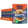 BEN'S ORIGINAL Risotto Creamy Mushroom Flavored Rice, Easy Dinner Side, 8.5 oz Pouch (Pack of 12)
