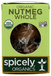 Spicely Organic Nutmeg Whole 0.10 Ounce ecoBox Certified Gluten Free