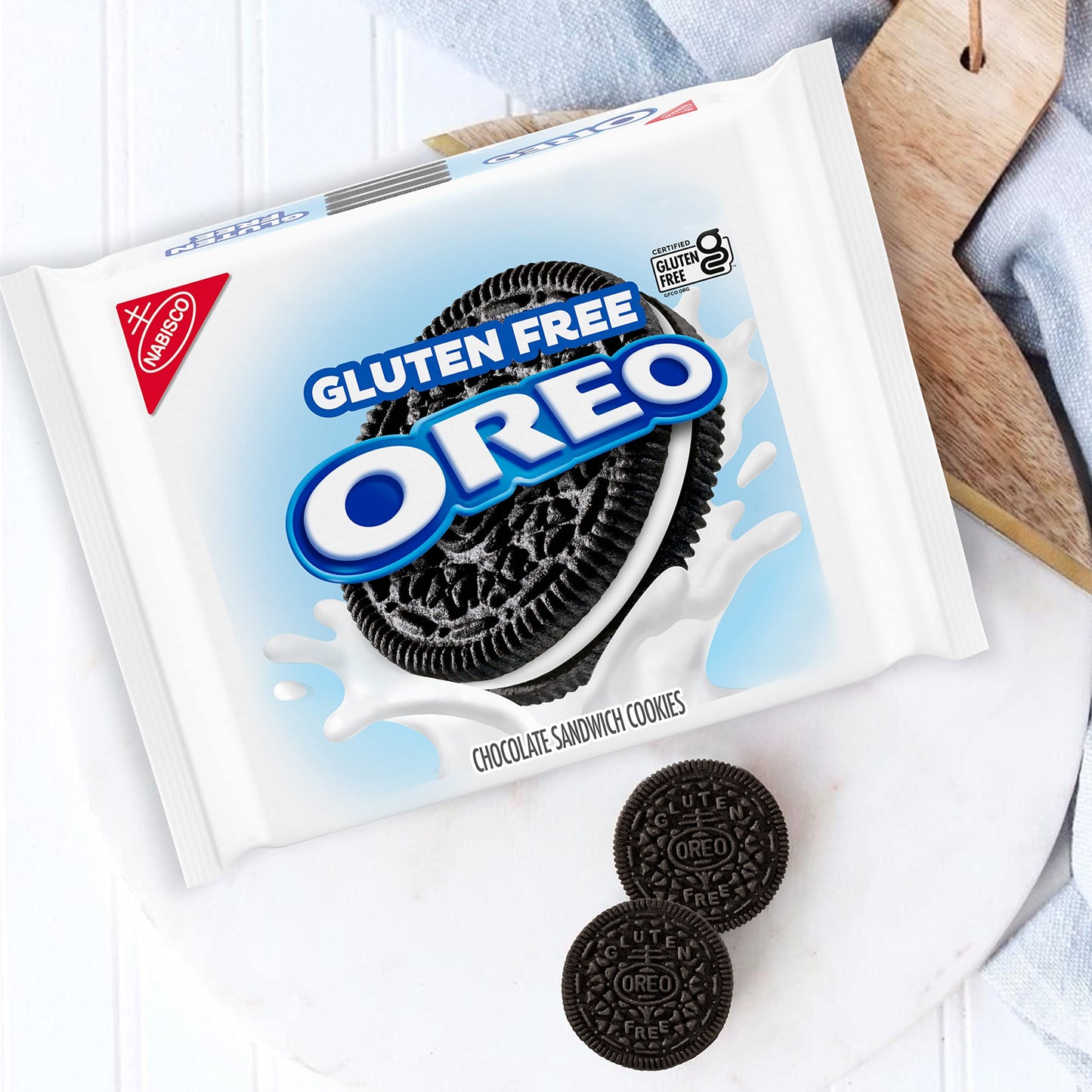 OREO Gluten Free Chocolate Sandwich Cookies, Gluten Free Cookies, 12 - 13.29 oz Packs
