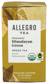 Allegro Tea, Organic Himalayan Green Tea Bags, 20 Ct