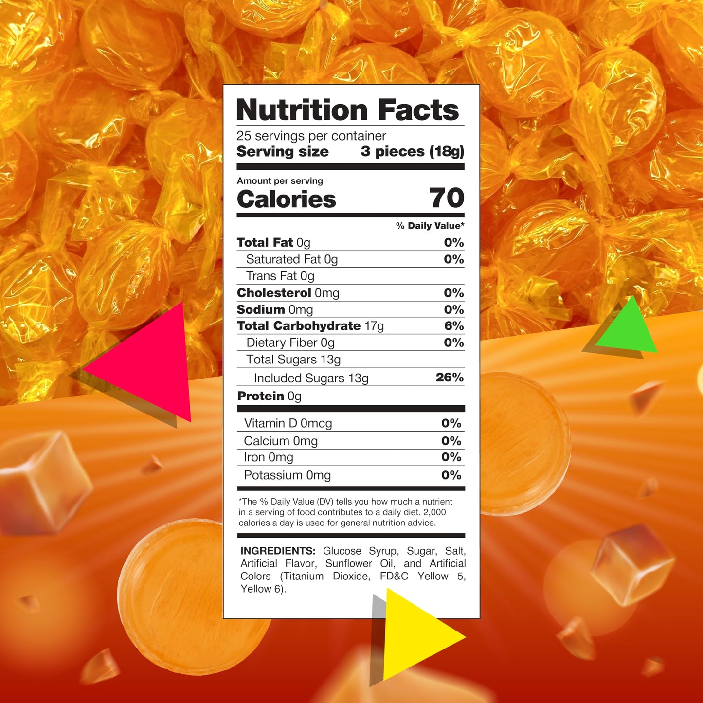 Arcor Butterscotch Hard Candy | 1 Lb Bag | Classic Hard Candy Individually Wrapped | Old Fashioned Candies for Office Bowls, Sha