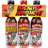 ASS KICKIN Hot Sauce Gift Set - Ghost Pepper, Scorpion, Carolina Reaper - 5 Fl Oz (Pack of 3) - Perfect for Hot Sauce Lovers