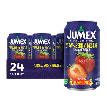 Jumex Strawberry Nectar | Recyclable Can With Non-Bpa Lining | 11.3 Fl Oz (Pack Of 24)