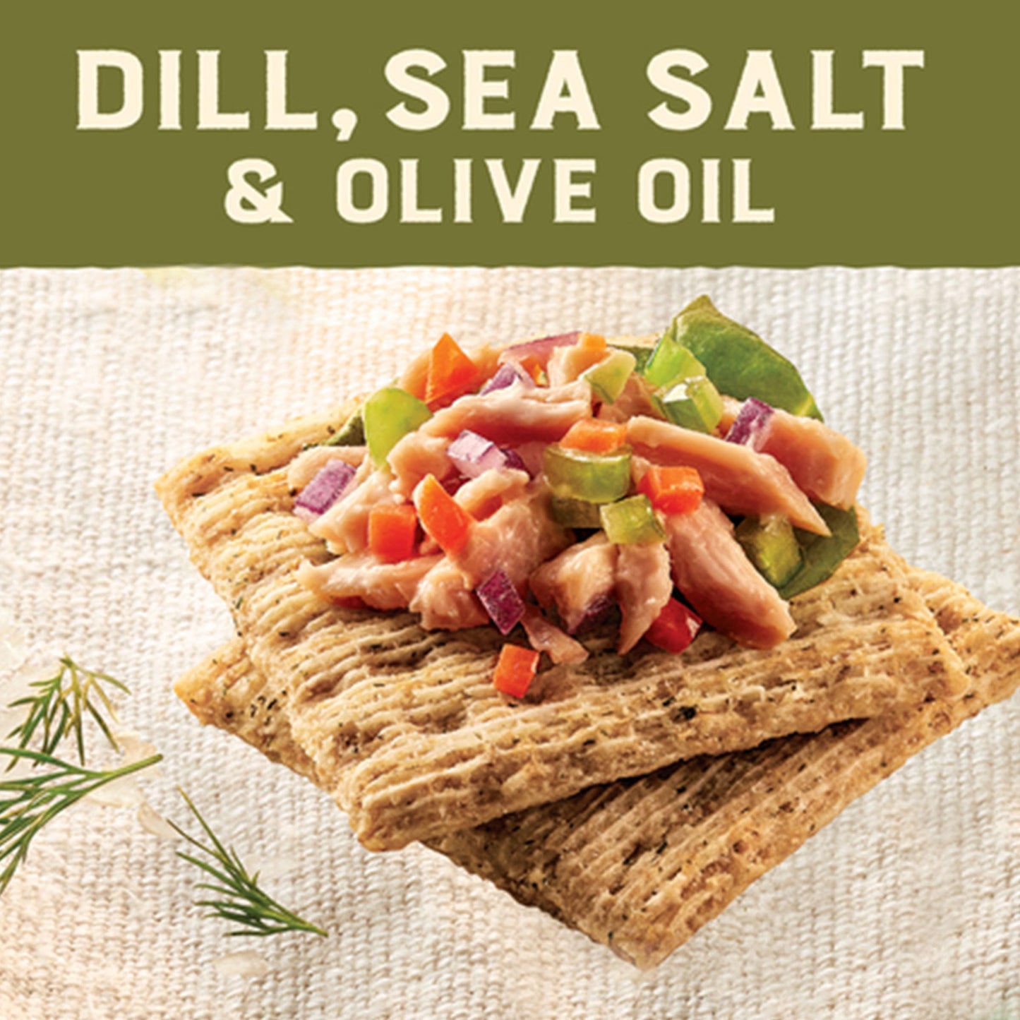 Triscuit Dill, Sea Salt & Olive Oil Whole Grain Wheat Crackers, 8.5 oz