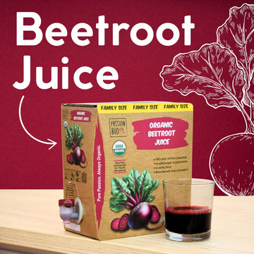 Organic Beetroot Juice Box 101.4 Fl Oz | Pure Beet Juice, Not From Concentrate | Organic, Vegan, Non-Gmo | No Added Sugar, Easy-