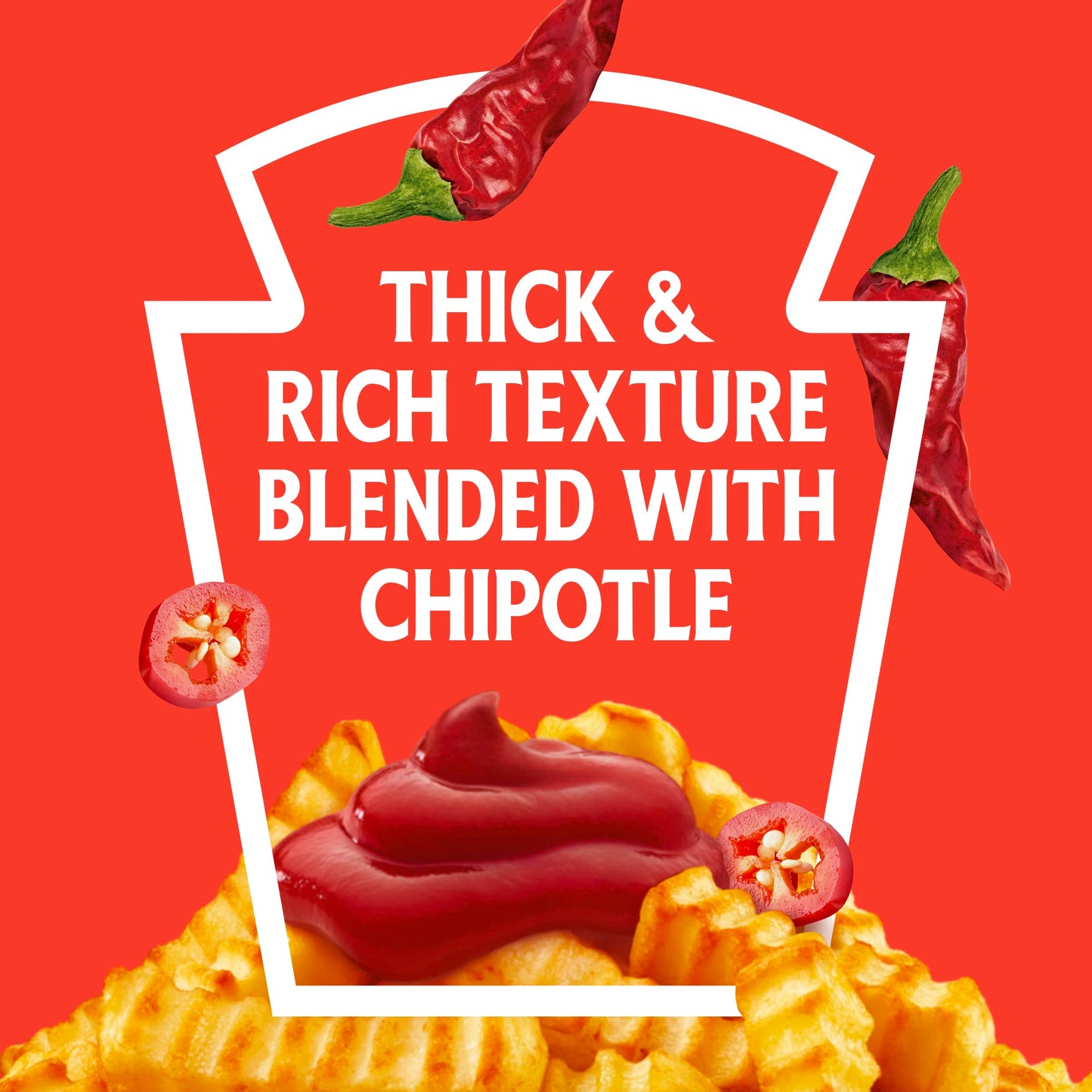 Heinz Tomato Ketchup Blended With Chipotle, 14 Oz Squeeze Bottle