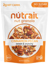 NuTrail Nut Granola Cereal, Cinnamon Pecan, No Sugar Added, Gluten Free, Grain Free, Keto, Low Carb, Healthy Breakfast 8 oz. 1 C