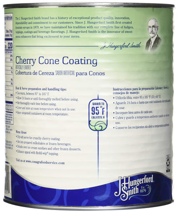 J Hungerford Smith Cherry Cone Coating, 108 Oz Can, 3 Pack