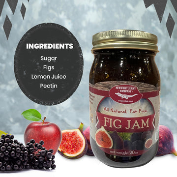 Newport Jerky Company Fig Jam ( All Natural, Fat Free, Gluten Free)