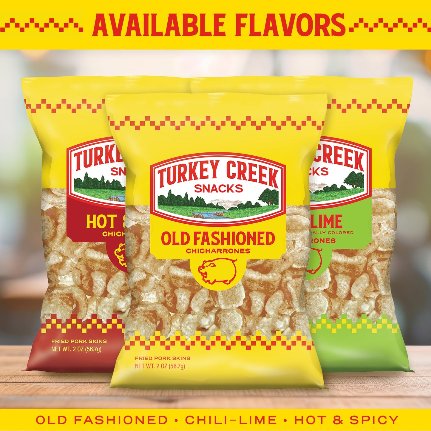 Turkey Creek Old Fashioned Chicharrones, Fried Pork Rinds - Original Flavored Pork Skins - Low Carb, Gluten-Free, Protein Snack