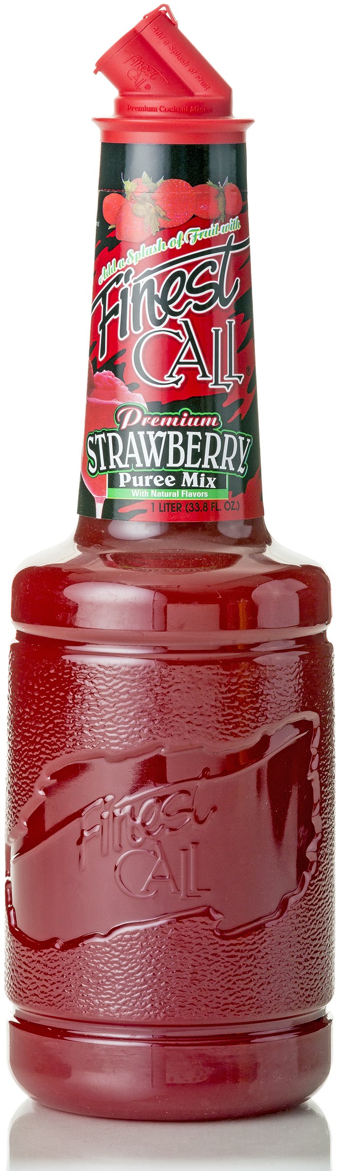 Finest Call Premium Strawberry Puree Drink Mix, 1 Liter Bottle, 33.8 Fl Oz, Model CB36