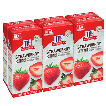 Mccormick Strawberry Extract With Other Natural Flavors, 1 Fl Oz (Pack Of 6)