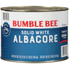 Bumble Bee Solid White Albacore Tuna In Water, 66.5 Oz Bulk Food Service Can - Wild Caught Tuna - 21G Protein Per Serving, High In Omega-3S - Non-Gmo Project Verified, Gluten Free, Kosher