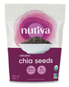 Nutiva Organic Premium Raw Black Chia Seeds, 12 Oz, Usda Organic, Non-Gmo, Whole 30 Approved, Vegan, Gluten-Free & Keto, Nutrient-Dense Seeds With 3G Protein & 5G Fiber For Salads, Yogurt & Smoothies