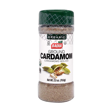 Badia Spices, Organic Ground Cardamom, 2.5 Ounce