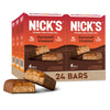Nicks Protein Bars Chocolate Caramel | 15g protein | 190 calories | Low Carb Keto Friendly Snacks No Added Sugar (Multipack 24