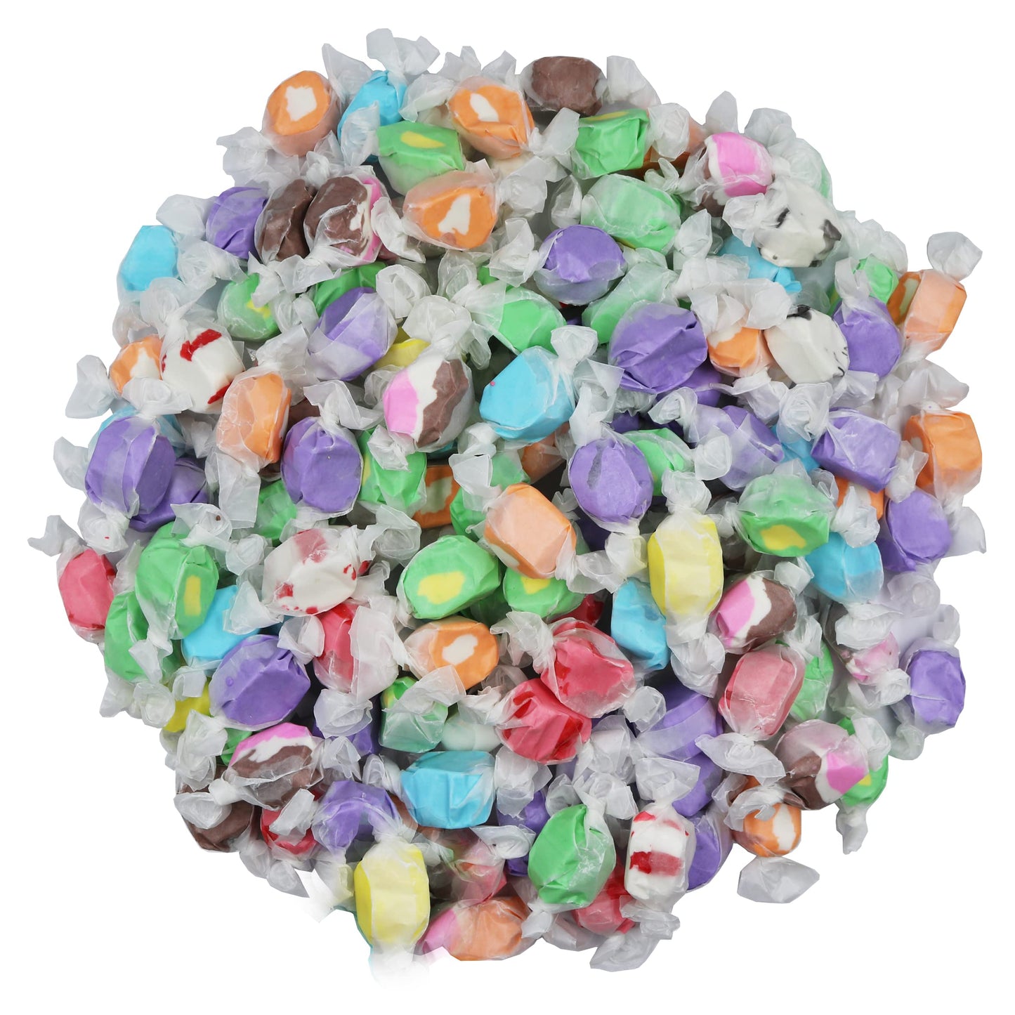 Gourmet Soft And Chewy Salt Water Taffy Candies - Individually Wrapped - Bulk Bags (Assorted Tropical, 5 Pound (Pack Of 1))