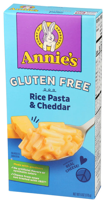 Annies Homegrown 22719 Cheddar Rice Pasta