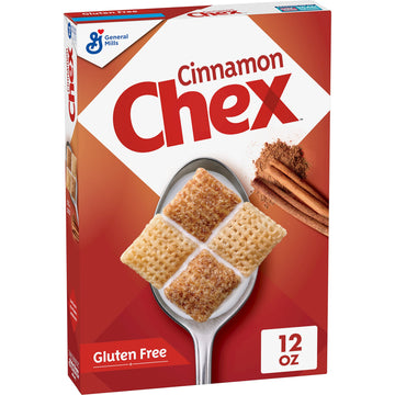 Cinnamon Chex Cereal, Gluten Free Breakfast Cereal, Made With Whole Grain, 12 Oz