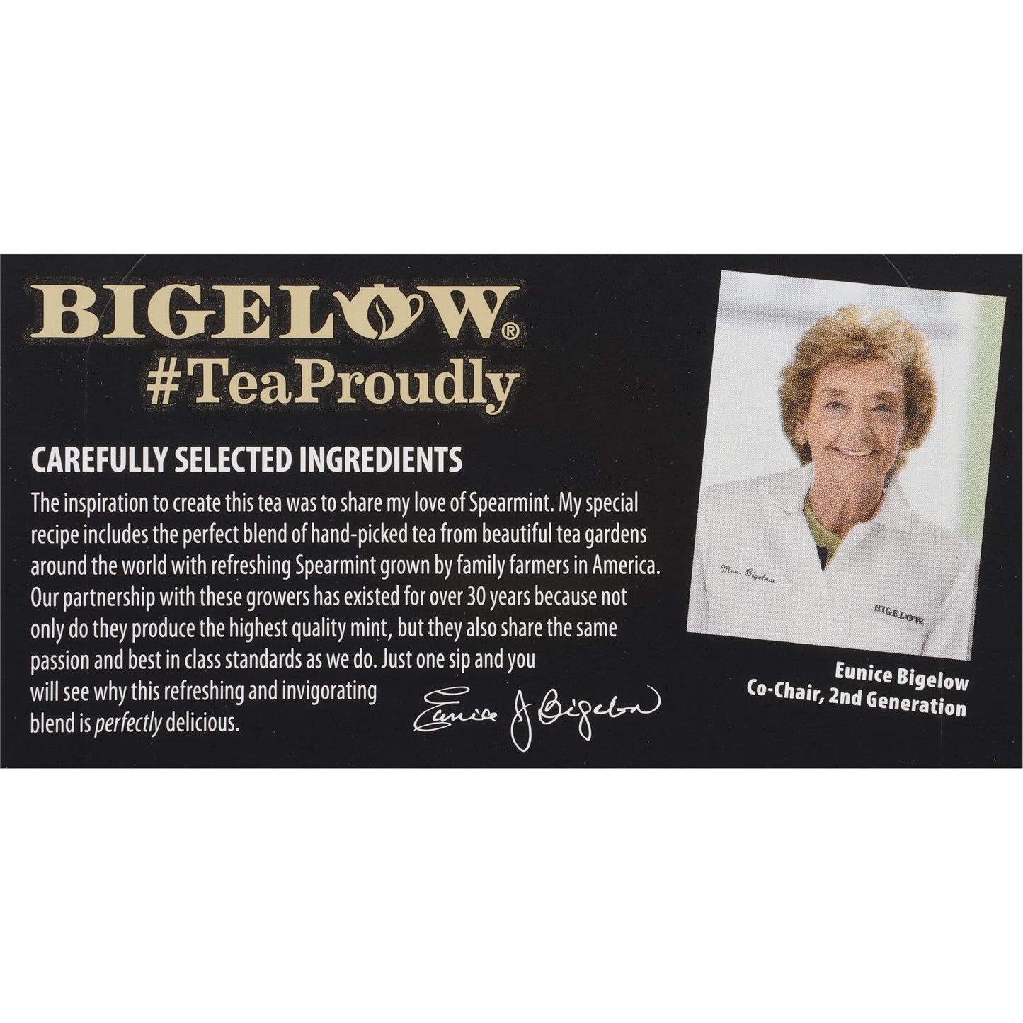 Bigelow Tea Perfectly Mint Black Tea, Caffeinated, 20 Total Tea Bags