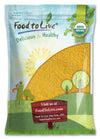 Food to Live Organic Yellow Polenta, 10 Pounds - Non-GMO Yellow Corn Grits, Ground Cornmeal, Quick Cooking, Vegan, Kosher, Bulk,