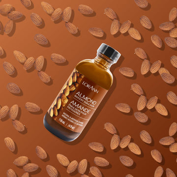 Lorann Almond Bakery Emulsion, 4 Oz - Intense Almond Flavor Extract For Baking, Cookies, Bars, Frosting, Ice Cream, Pies, Smooth