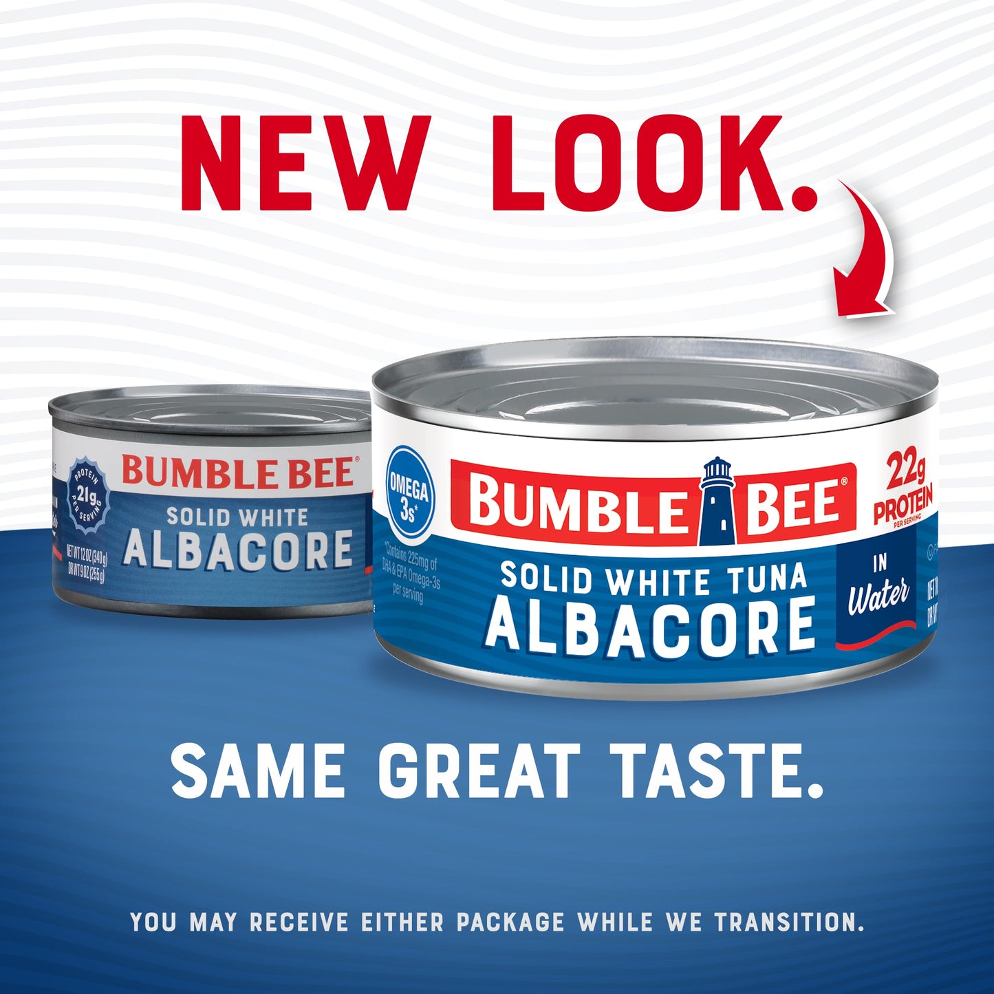 Bumble Bee Solid White Albacore Tuna In Water, 12 Oz Can - Wild Caught Tuna - 22G Protein Per Serving, High In Omega-3S - Non-Gmo Project Verified, Gluten Free, Kosher