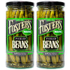 Fosters Pickled Green Beans in a Jar, Original, 16oz, 2 Pack, Traditional Pickled Vegetables Recipe for over 40 years, Low Calo