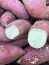10 Pounds Fresh Japanese White Sweet Potatoes Yam - Red Skin - White Flesh - Large Size Roots - Produce