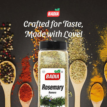 Badia Rosemary Leaves – Dried Culinary Herb, 8 Ounce (Pack of 1)